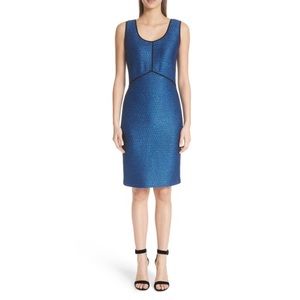 $1195 St. John sequined blue dress size 10